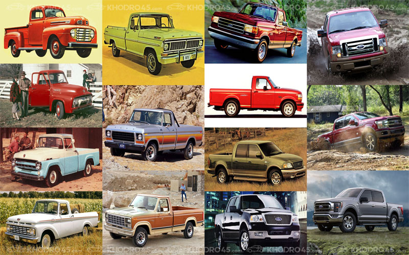 بررسی ۱۴ نسل از فورد F150 پیکاپ محبوب و قدرتمند!