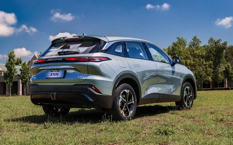 نمای عقب بایک بیجینگ X55 